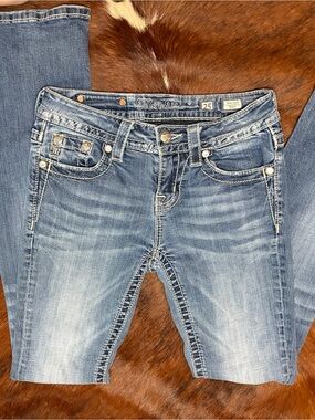 Miss Me Light Blue Faded Boot Cut Jeans